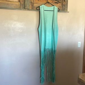 Turquoise vest